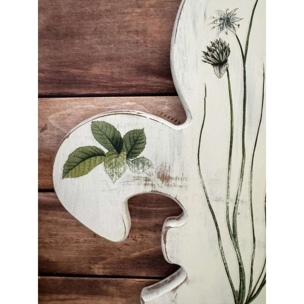 French country wall‎ decor set of two, botanical Fleur de Lis cottage wall art